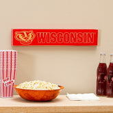 University of Wisconsin-Madison Engraved Wood Sign, 3.5" x 18" - Collegiate Home