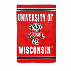 Embossed Suede Flag, GDN Size, University of Wisconsin-Madison - Collegiate Home