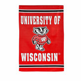 Embossed Suede Flag, House Size, University of Wisconsin-Madison - Collegiate Home