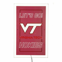 Virginia Tech College Rectangle Neolite LED Decor - Collegiate Home