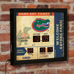 Scoreboard Wall Clock, University of Florida - Home Collegiate