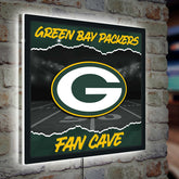 Green Bay Packers 23"H x 23"L LED Wall Decor, Edgelite, Square - Home NFL