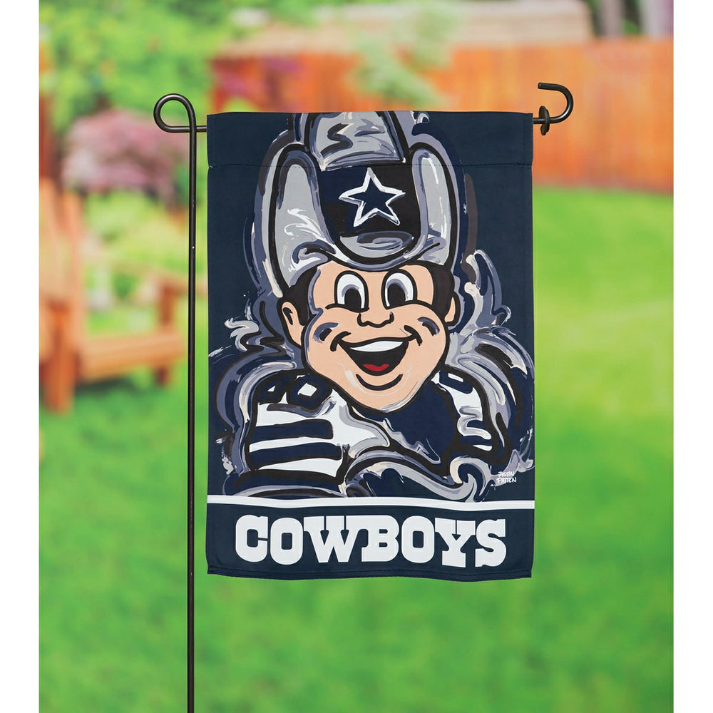 Dallas Cowboys Justin Patten Suede Garden Flag - NFL Home