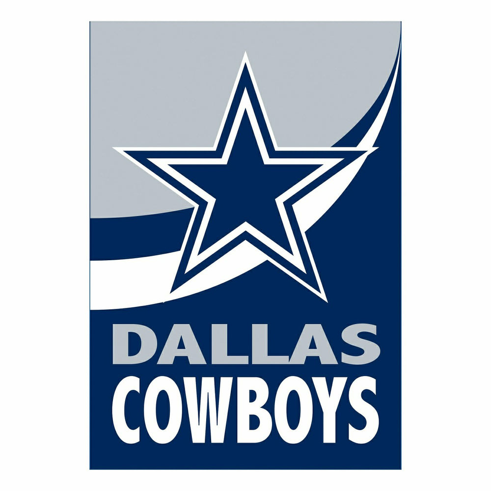 Dallas Cowboys Burlap House Flag - NFL Home