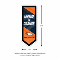 LED Wall Decor, Pennant, Denver Broncos - NFL Home