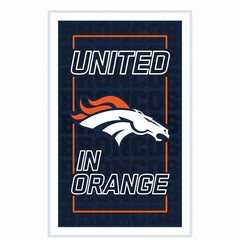Denver Broncos NFL Football Rectangle Neolite LED Decor - NFL Home