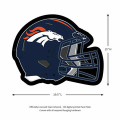 LED Wall Decor, Helmet, Denver Broncos - NFL Home