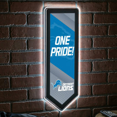 LED Wall Decor, Pennant, Detroit Lions - NFL Home