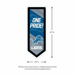 LED Wall Decor, Pennant, Detroit Lions - NFL Home