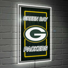Green Bay Packers NFL Football Rectangle Neolite LED Decor - NFL Home