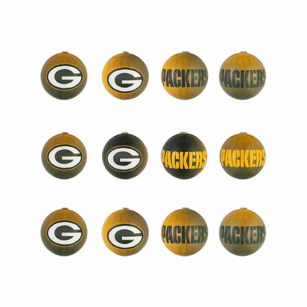 12pc Ornament Set, Green Bay Packers - NFL Home