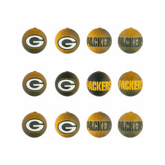 12pc Ornament Set, Green Bay Packers - NFL Home