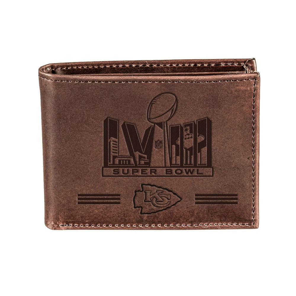 Kansas City Chiefs, Wallet, Bi-Fold, SB58 Champions, Brown - NFL Home