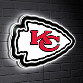 Kansas City Chiefs LED Wall Decor, Glazelite, Logo - NFL Home