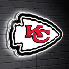 Kansas City Chiefs LED Wall Decor, Glazelite, Logo - NFL Home