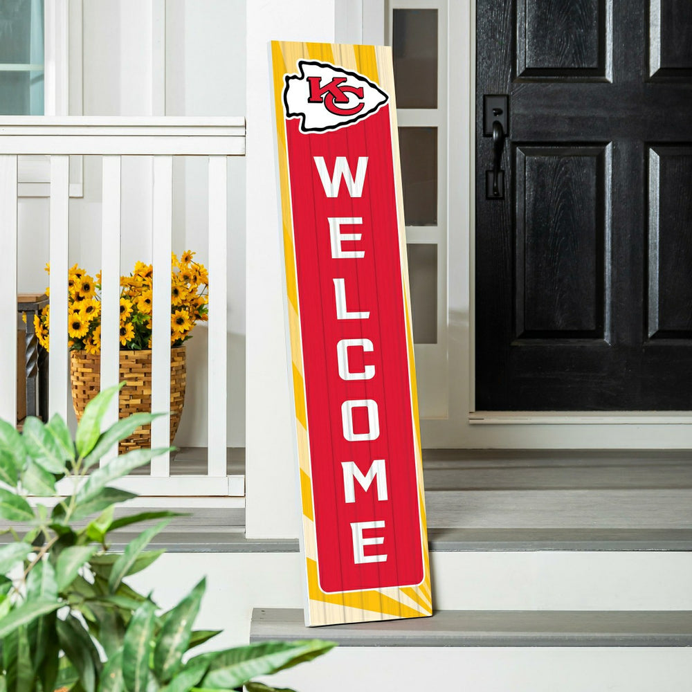 Kansas City Chiefs Summer Seasonal Single Sided Large Leaner, 46" - NFL Home