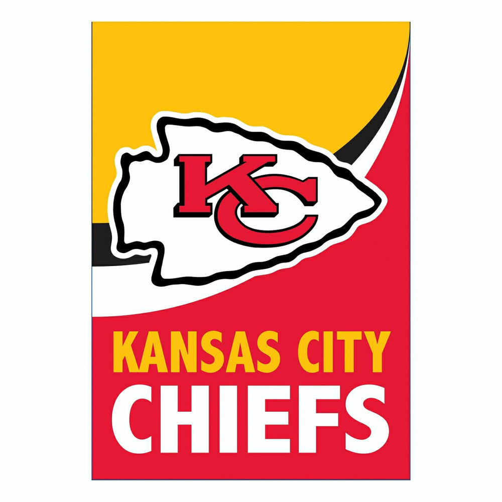 Kansas City Chiefs Burlap Flag GDN Size - NFL Home