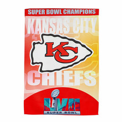 Embossed Suede Flag, SB57, Champions, House Size, Kansas City Chiefs - NFL Home