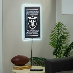 Las Vegas Raiders NFL Football Rectangle Neolite LED Decor - NFL Home