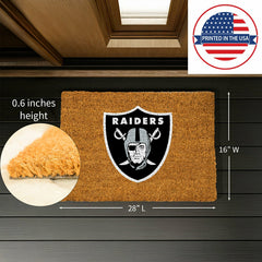 Coir Mat, 16"x28", Las Vegas Raiders - NFL