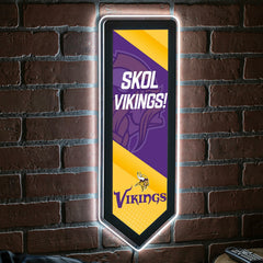 LED Wall Decor, Pennant, Minnesota Vikings - NFL Home