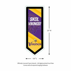 LED Wall Decor, Pennant, Minnesota Vikings - NFL Home