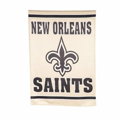 Embossed Suede Flag, House Size, New Orleans Saints - NFL Home