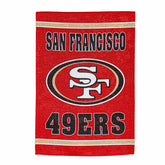 Embossed Suede Flag, House Size, San Francisco 49ers - NFL Home