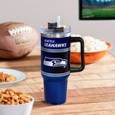 40oz Stainless Steel Canyon Cup w/ Straw, Seattle Seahawks - NFL Home