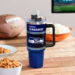 40oz Stainless Steel Canyon Cup w/ Straw, Seattle Seahawks - NFL Home