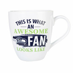 Seattle Seahawks, Ceramic Cup O'Java 17oz Gift Set - NFL Home