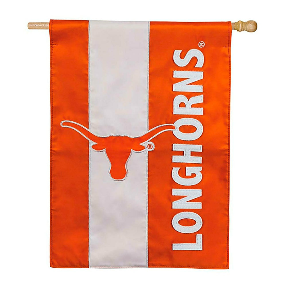 Double-Sided Embellished NCAA College Team Pride Applique House Flag, - Home Collegiate