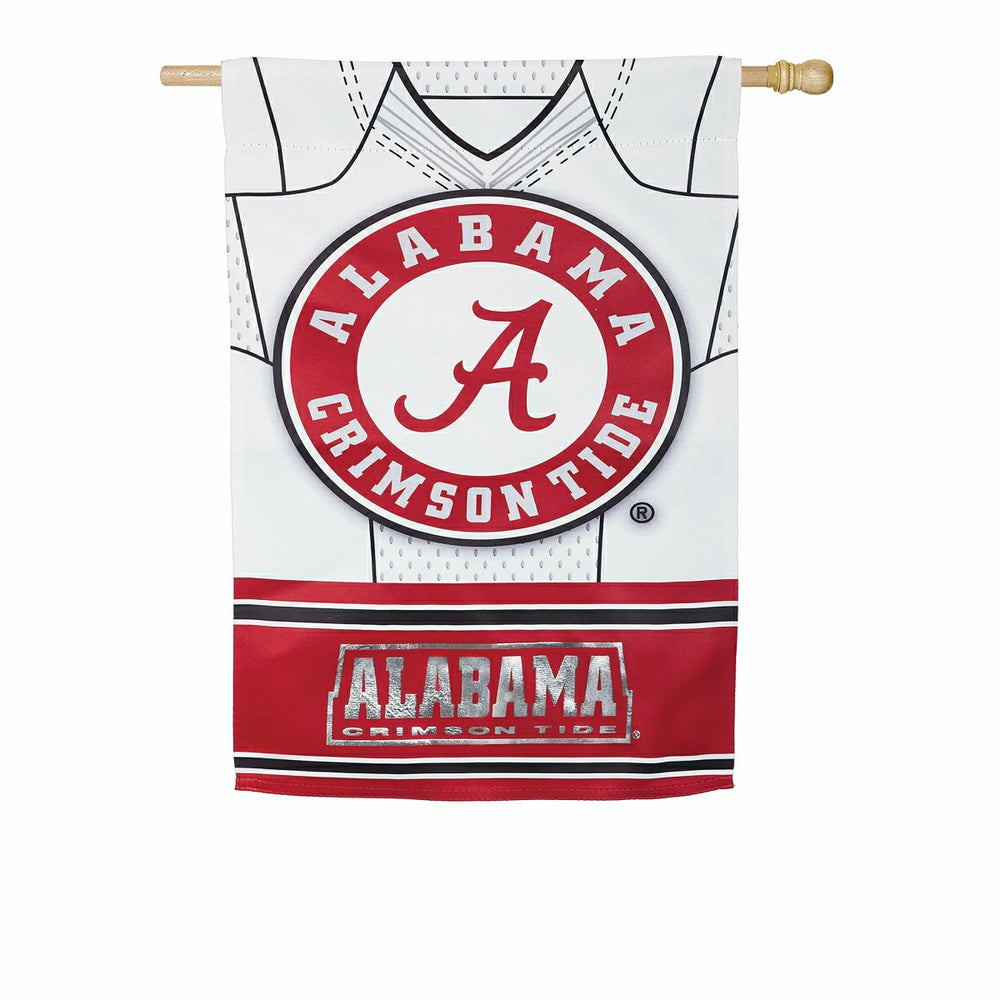 Team Sports America Alabama Crimson Tide Double Sided Jersey Suede House Flag, 29 x 43 inches - Home Collegiate