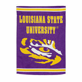 Embossed Suede Flag, House Size, Louisiana State University - Collegiate Home
