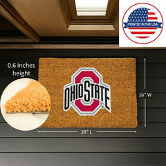 Coir Mat, 16"x28", Ohio State University - Collegiate
