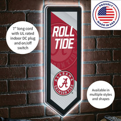 LED Wall Decor, Pennant, University of Alabama - Collegiate Home