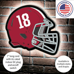 LED Wall Decor, Helmet, University of Alabama - Collegiate Home