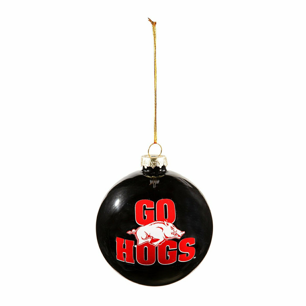 Blown Glass Ornament, University of Arkansas - Collegiate Home