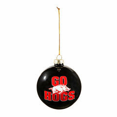 Blown Glass Ornament, University of Arkansas - Collegiate Home