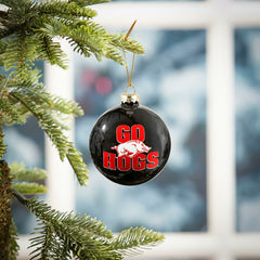 Blown Glass Ornament, University of Arkansas - Collegiate Home