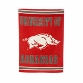Embossed Suede Flag, GDN Size, University of Arkansas - Collegiate Home