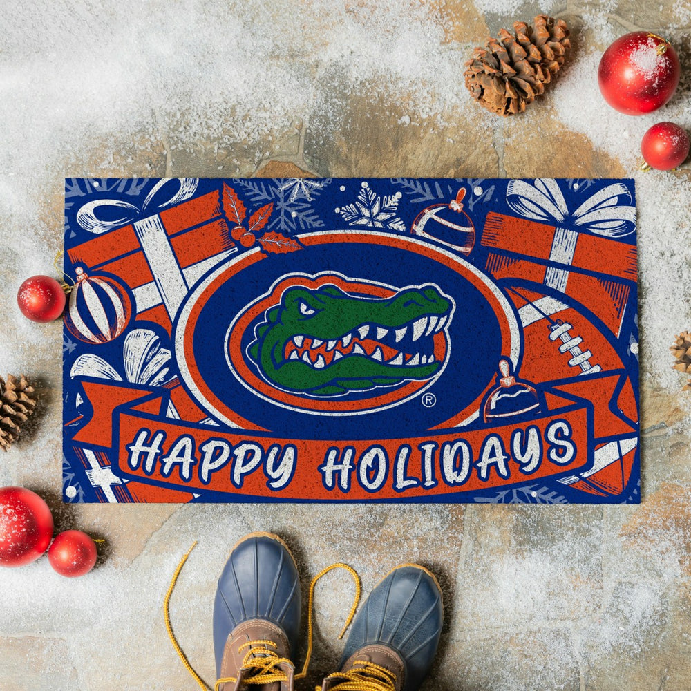 University of Florida Holiday PVC Mat, 28"x16" - Collegiate