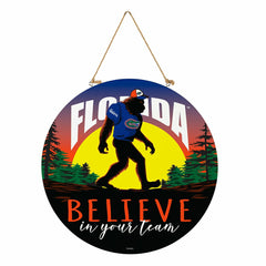 University of Florida Bigfoot Round Door Décor with Hanging Rope, 18x1 - Collegiate Home