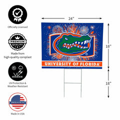 University of Florida Coroplast Yard Sign, Patriotic - Collegiate Home