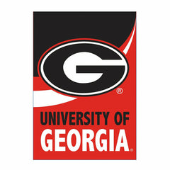 University of Georgia Burlap Flag House Size - Collegiate Home