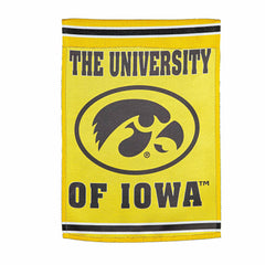 Embossed Suede Flag, GDN Size, University of Iowa - Collegiate Home