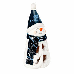 University of North Carolina Snowman LED Statuary, 8" - Collegiate Home