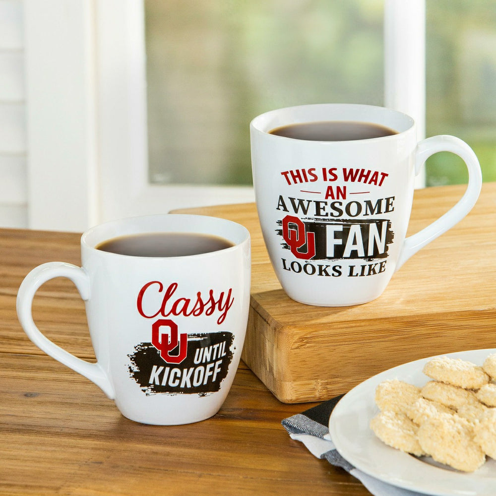 University of Oklahoma, Ceramic Cup O'Java 17oz Gift Set - Collegiate Home