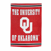 University of Oklahoma Embossed Suede Garden Flag - Collegiate Home