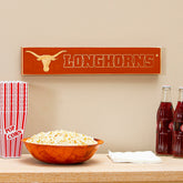 University of Texas Engraved Wood Sign, 3.5" x 18" - Collegiate Home